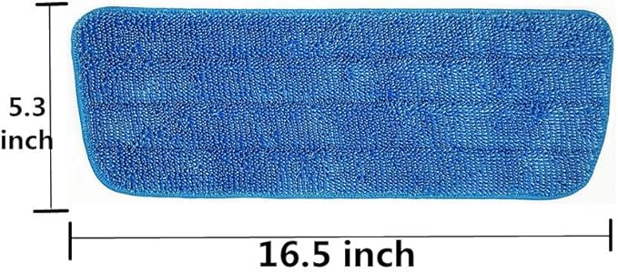 10 Pack Microfiber Spray Mop Replacement Heads for Wet/Dry Mops Floor Cleaning Pads Compatible with Bona Floor Care System