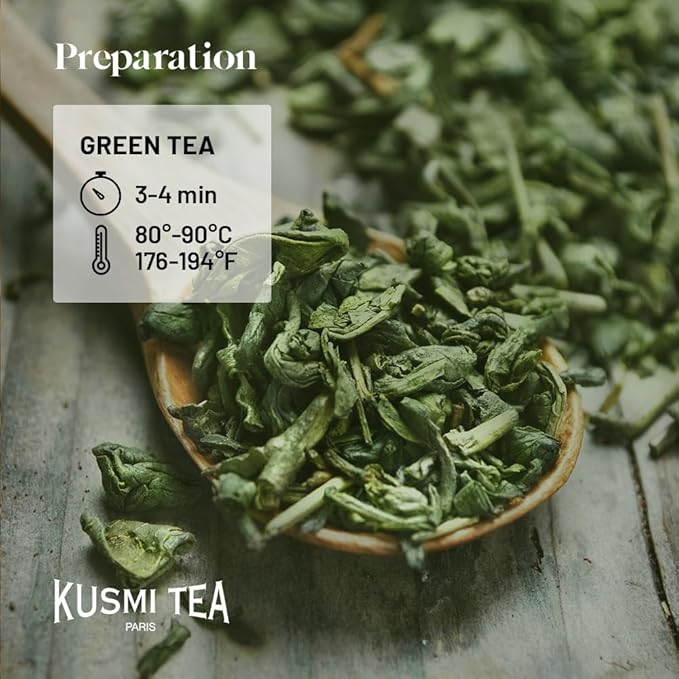Kusmi Tea - BB Detox - Iconic Detox Tea - 100% Organic - Blend of Green Tea, Mate & Grapefruit - Organic Flavored Yerba Mate Tea - Enjoy Hot or Iced - 20 Tea Bags