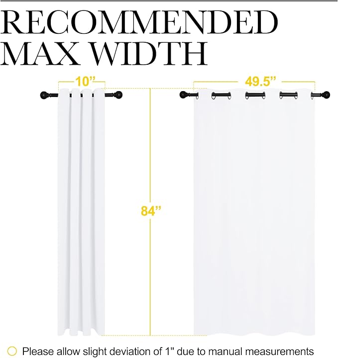 NICETOWN 100% Blackout Window Curtain Panels, Cold and Full Light Blocking