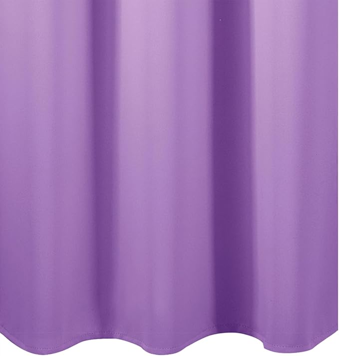 LEMOMO Blackout Curtains 66 x 54 Inch Long Lavender Curtains Set of 2 Panels