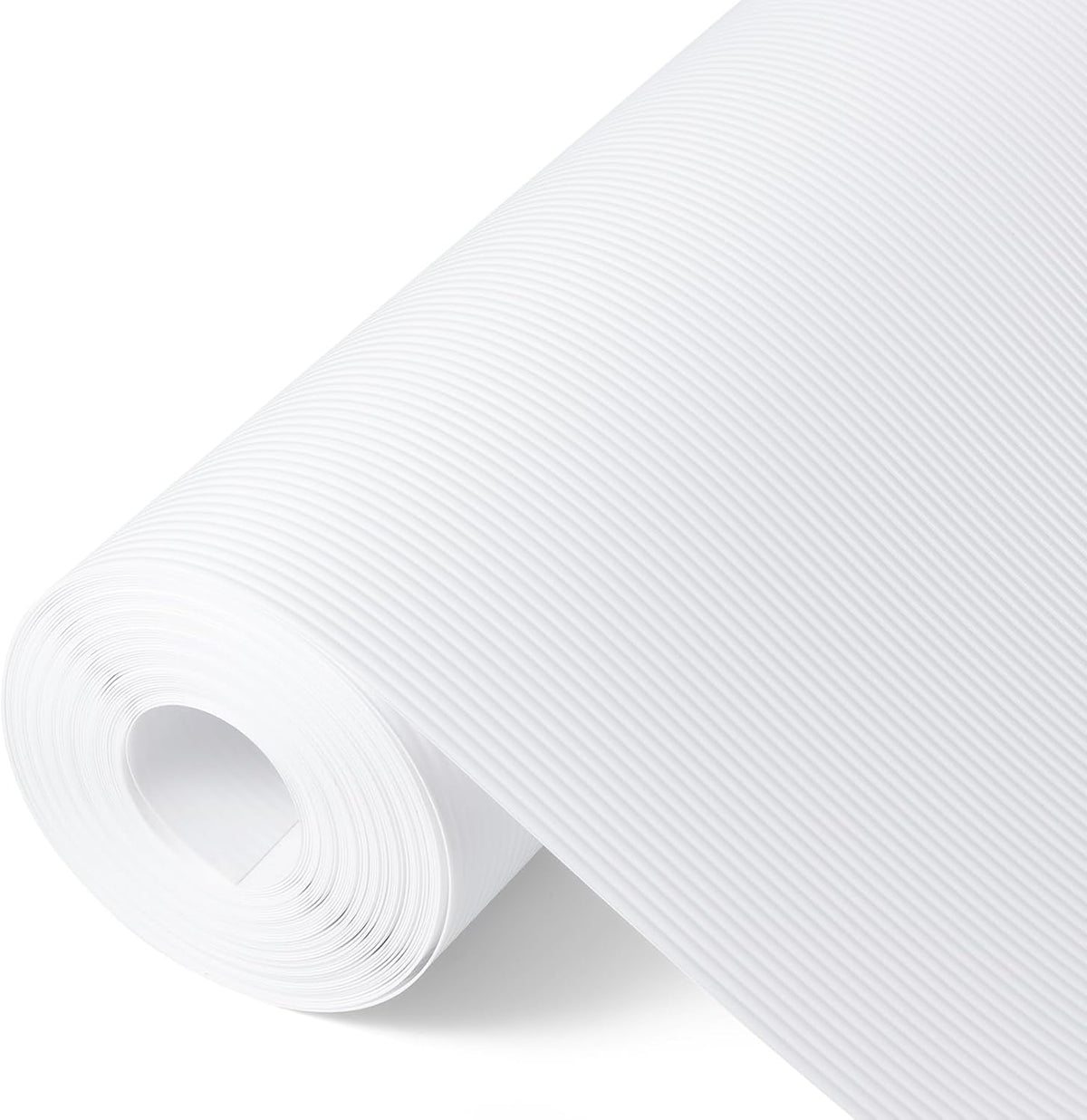 Shelf Liners for Kitchen Cabinets Drawer Liner Non Adhesive Cupboard Mat EVA Material Waterproof Refrigerator Mats Washable Fridge Liner for Cupboard and Desks Liner White 11.8 x 59 Inches