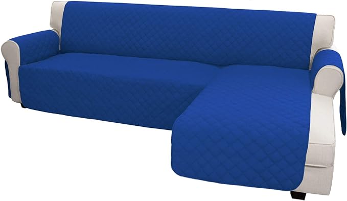 Easy-Going Sofa Slipcover L Shape Sofa Cover Sectional Couch Cover Furniture Protector Mat for Pets Dog Cat (X-Large, ClassicBlue/ClassicBlue)