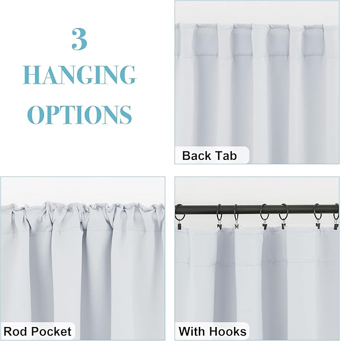 RYB HOME Small Window Curtains