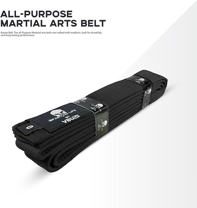 Karate Belt, All-Purpose Martial Arts Belt, Judo, Taekwondo Belt, Durable MMA Color Rank TKD Belt Size 0-6.