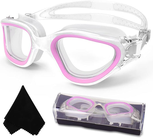 WIN.MAX Polarized Swimming Goggles Swim Pool Goggles Anti Fog Anti UV No Leakage Clear Vision for Men Women Adults Teenagers