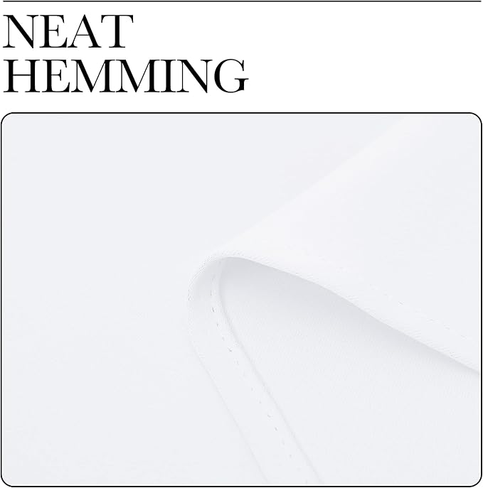 NICETOWN White Samll Window Blackout Curtain Panels, 42 inches x 78 inches
