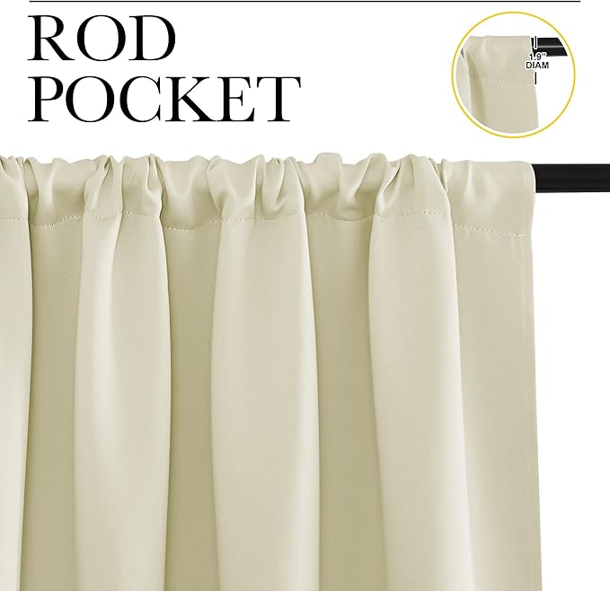 NICETOWN Blackout Curtains for Living Curtains, Room Darkening Window Curtain
