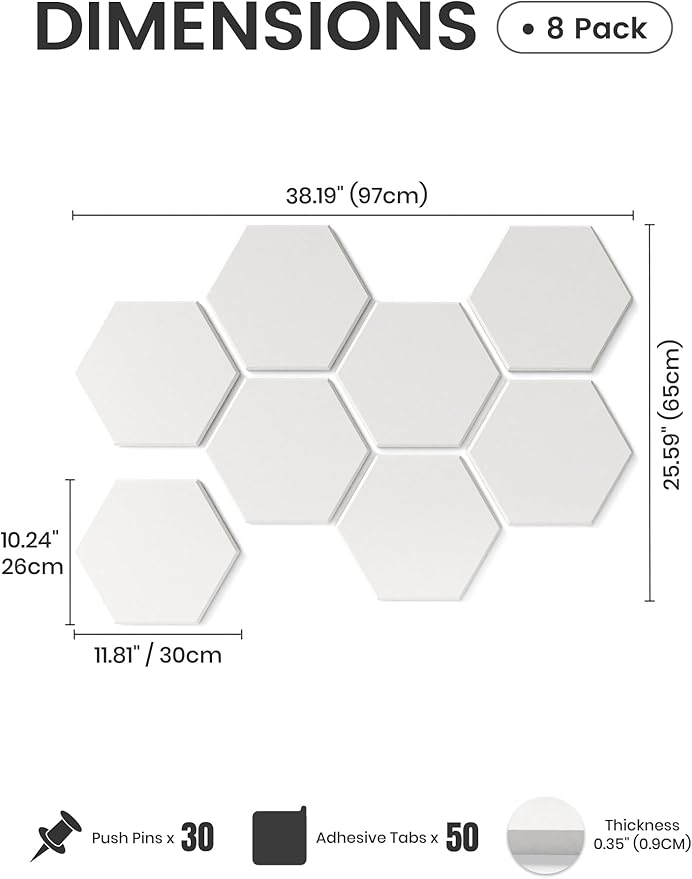Fluxynara Hexagon Cork Board Alternative