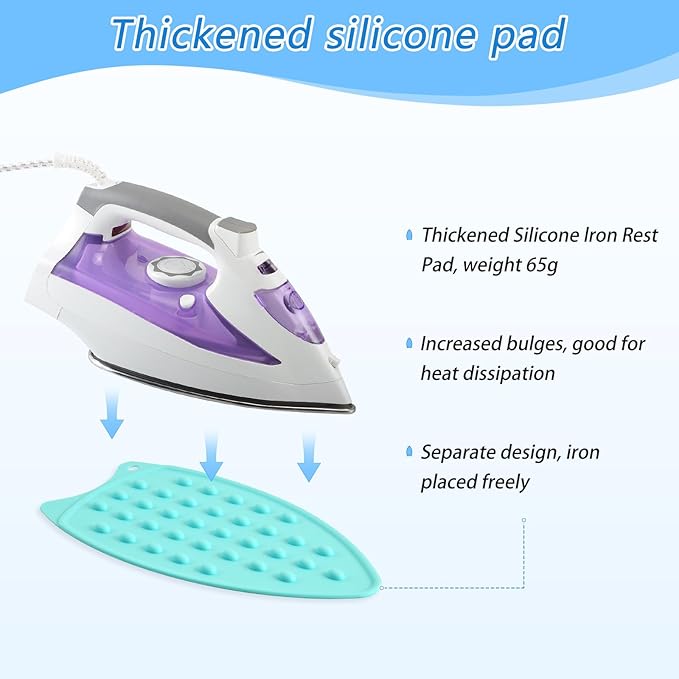 Ironing Mat Portable Ironing Pad Ironing Blanket for Table Top Heat Resistance Double-Side Using Travel Large 47.2 x 27.6 Inch Foldable Lightweight Groovy Roses and Butterflies