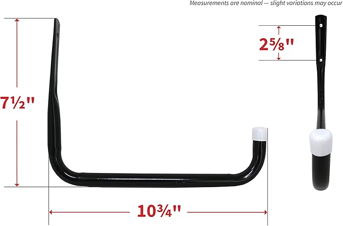 Shepherd Hardware 8091E Heavy Duty Steel 10-Inch Garage Storage Utility Hooks