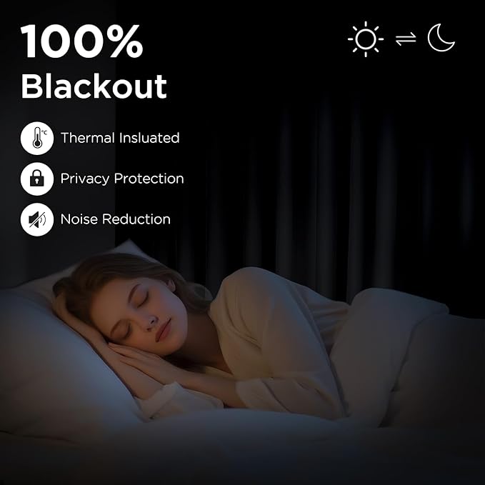 CUCRAF Custom Blackout Curtains