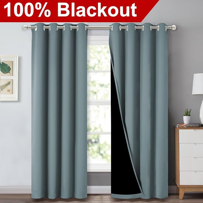 NICETOWN 100% Blackout Curtains