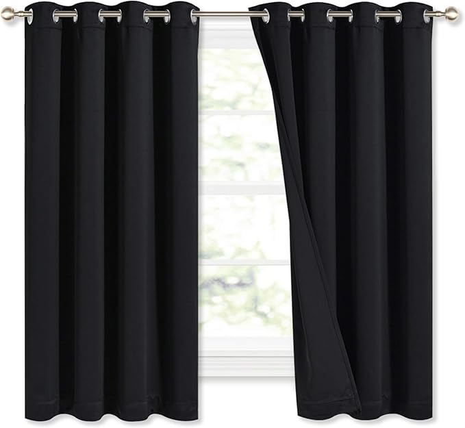 NICETOWN Complete 100% Blackout Curtains, Thermal Insulated Energy Efficiency
