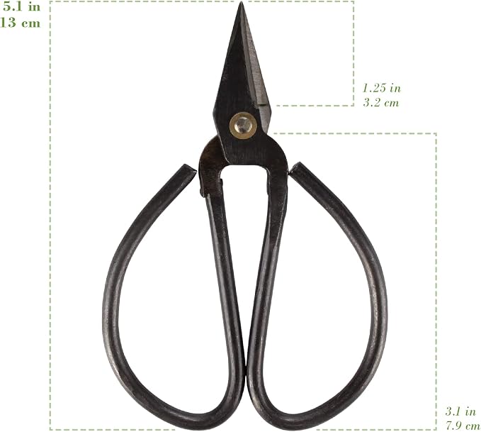 BambooMN 5.1" Heavy Duty Bonsai Forged Sharp Scissors - 30 Pieces