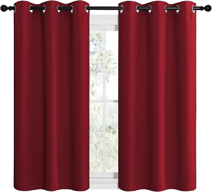 NICETOWN Christmas Short Blackout Curtains