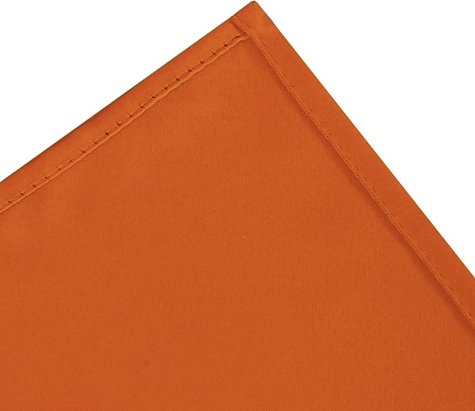 LEMOMO Blackout Curtains 52 x 120 Inch Long Orange Curtains Set of 2 Panels
