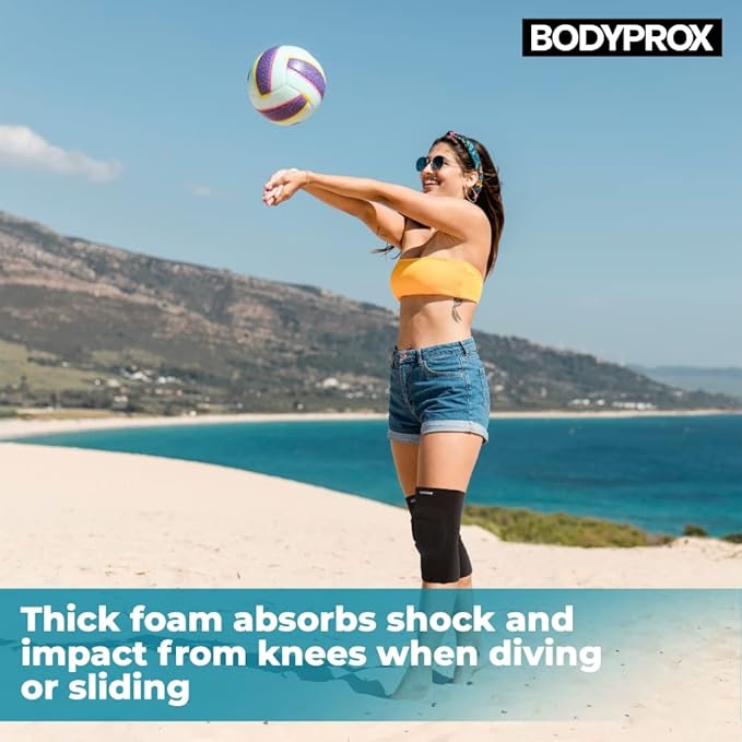 Bodyprox Protective Knee Pads, Thick Sponge Anti-slip, Collision Avoidance Knee Sleeve