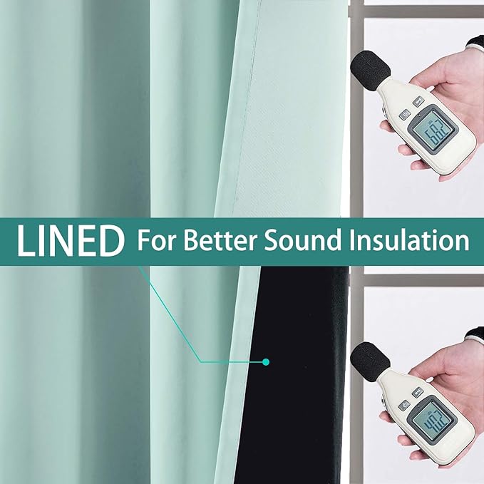 Yakamok Thermal Insulated 100% Blackout Curtains