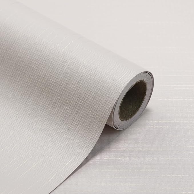 Grasscloth Peel and Stick Wallpaper Beige Gold Wallpaper15.7 x 196" Linen