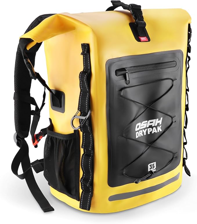 Waterproof Backpack Dry Bag 35L/55L/85L– Heavy Duty Roll-Top Hiking Backpack Sack Keeps Gear Dry for Travel, Kayaking, Boating, Camping, Rafting and Fishing