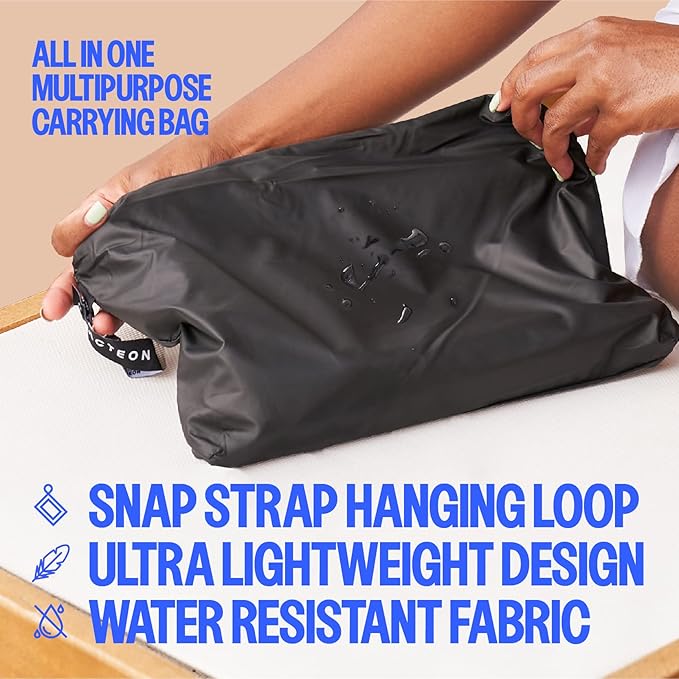 Acteon Wet Dry Gym Bag, Large Travel Water-Resistant Swimsuit & Clothes Organizer, Foldable Pocket Sized Pool, Beach Workout Bags, Fit for Men, Women, Swim, Shoes & Towels, Toiletries, Dirty Laundry