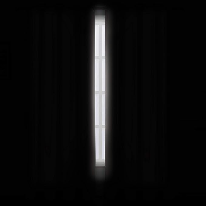 LEMOMO Light Beige Thermal Blackout Curtains/42 x 72 Inch/Set of 2 Panels Room