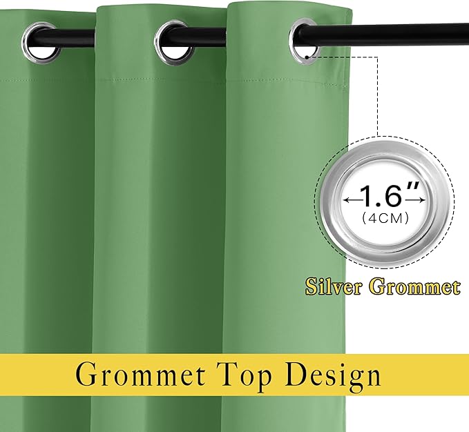 NICETOWN Sliding Door Window Treatment Blackout Patio Door Curtain Panels