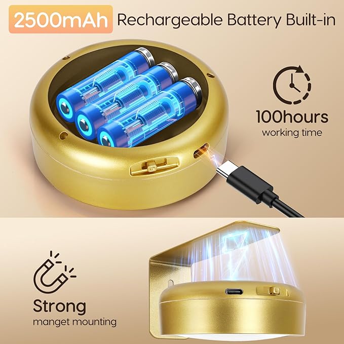 6Pack-Recharge Battery Wall Picture Light