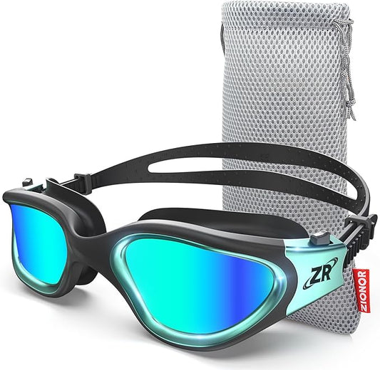 ZIONOR Swim Goggles, G1 MAX Polarized Anti-Fog Swimming Goggles for Men Women