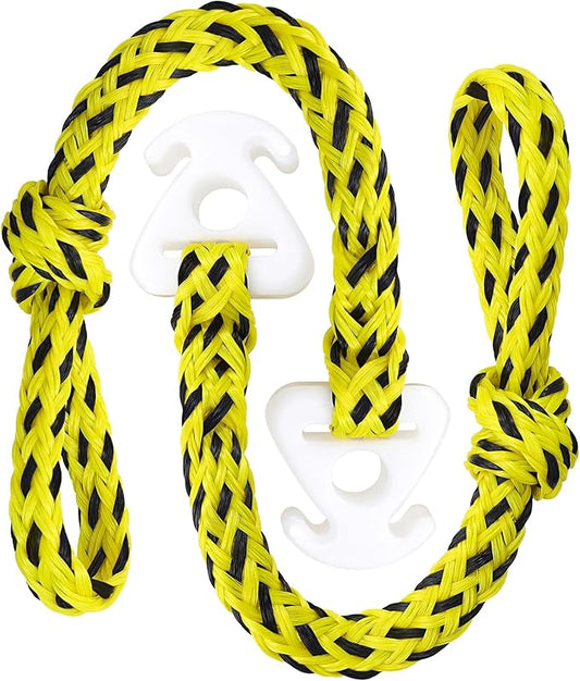 Boat Tow Rope 60ft 3-6K, Floating Ropes for Towable Tubes，Watersport Accessories