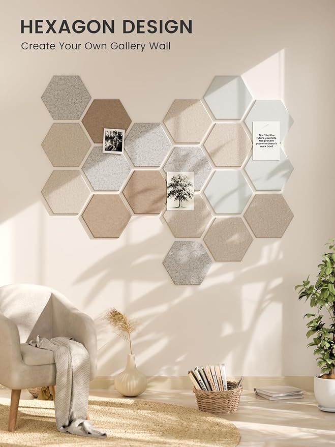 Fluxynara Hexagon Cork Board Alternative