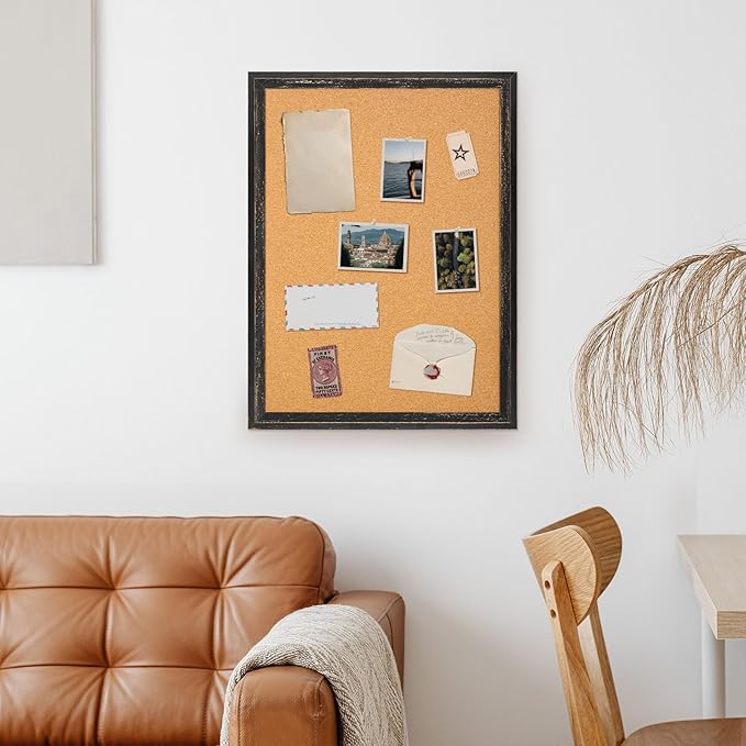 DOLLAR BOSS Cork Board for Office 24 X 18 Inches Cork Boards for Walls Bulletin
