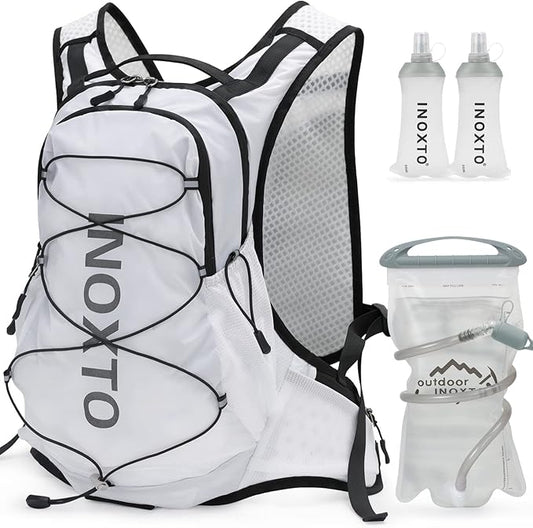 Hydration Pack Backpack, Lightweight Water Backpack with 2L Leakproof Hydration Bladder Daypack for Men Women,Running Hydration Vest for Outdoor Trail