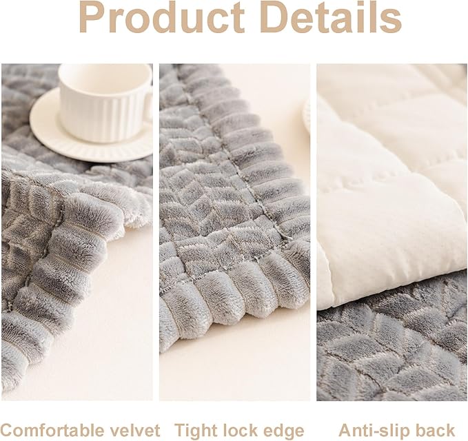 Pet Couch Cover Protector Sofa Covers for Pets Washable Non Slip Couches and Sofas Dog Mat (Grey, 27.6" x 59.1")