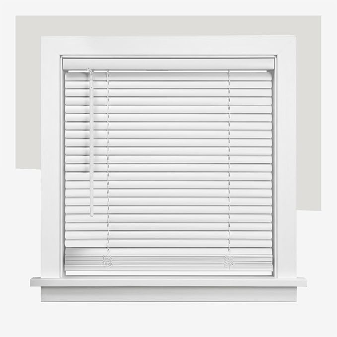 CHICOLOGY Cordless Mini Blinds for Indoor Windows, 32.25" W x 60" H, Light