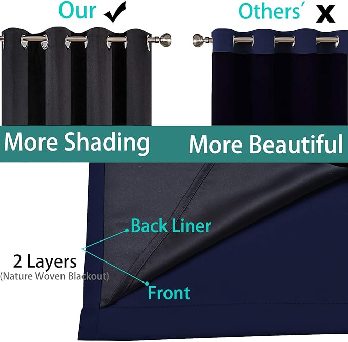Yakamok 100% Blackout Curtains