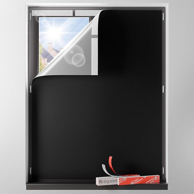 Sumobaby Blackout Curtains for Bedroom Portable 49"x72", No Drill Blackout