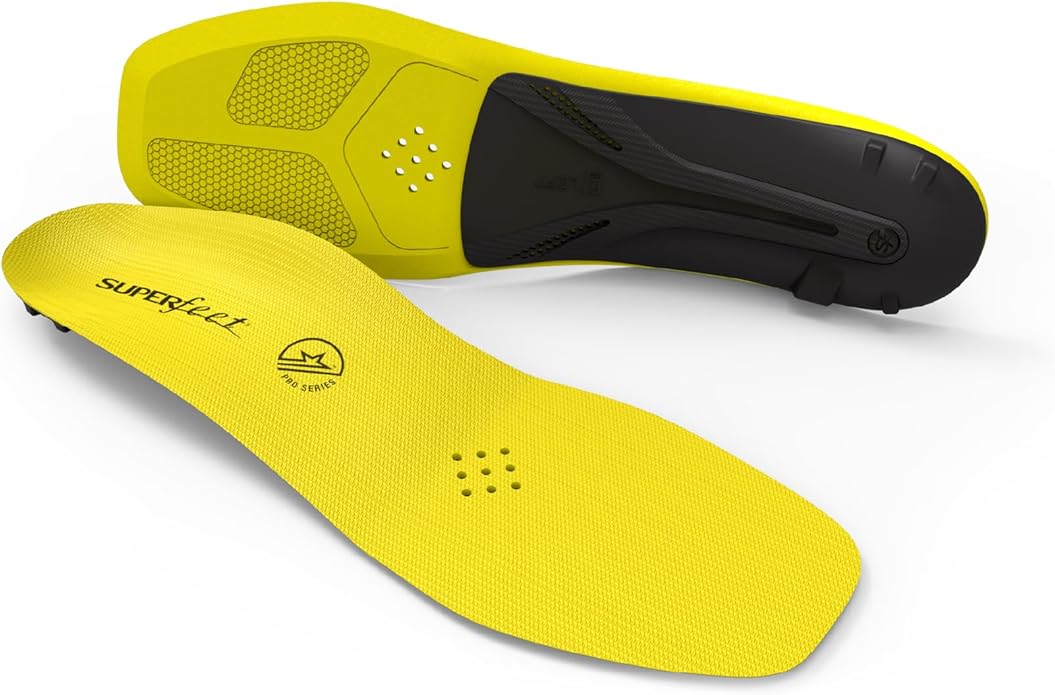 Superfeet Hockey Performance Insoles - Carbon Fiber Inserts for Hockey Skates - Professional Grade