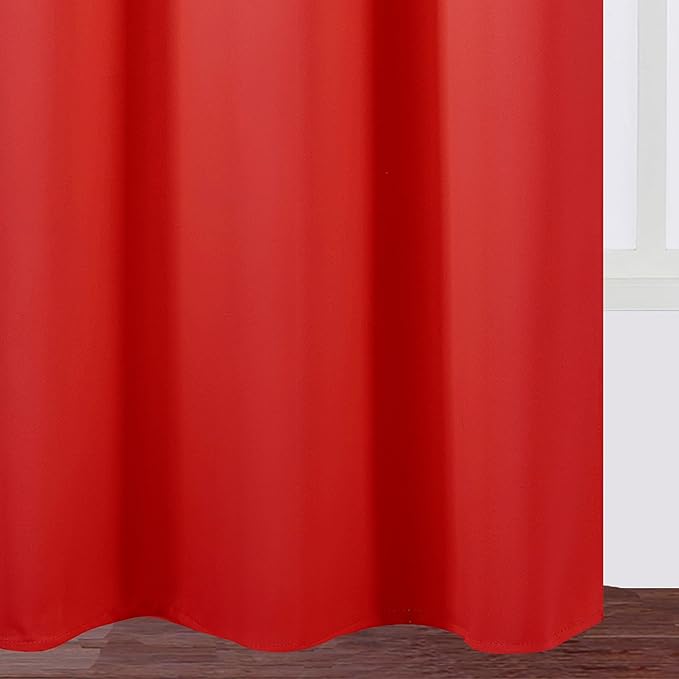 LEMOMO Blackout Curtains 38 x 84 inch/Bright Red Curtains Set of 2