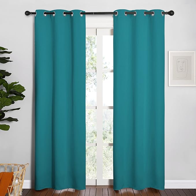 NICETOWN Room Darkening Curtains 84 inch Length 2 Panels, Thermal Insulated