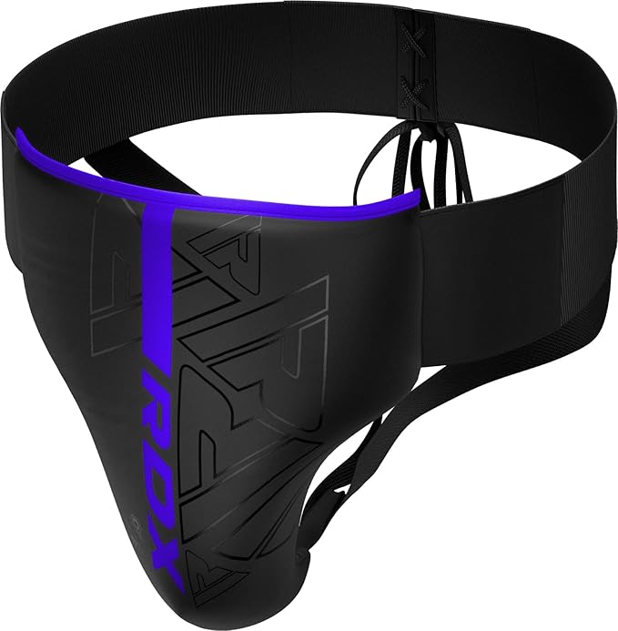 RDX Groin Protector for Boxing, Muay Thai, Kickboxing and MMA Fighting, Maya Hide Leather Abdo Gear for Martial Arts Training, Men Jockstrap Abdominal Protector for Sparring, Taekwondo and Grappling