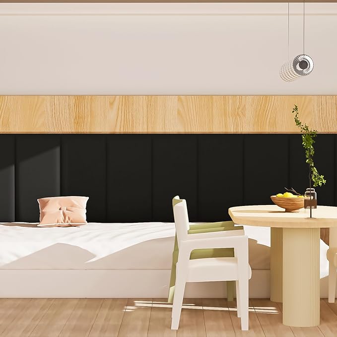 3D Anti-Collision Wall Padding for Kids, Self-Adhesive Headboard Panels for