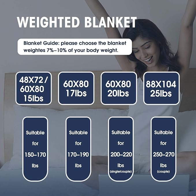 yescool Weighted Blanket for Adults (25 lbs, 88” x 104”, Grey) Cooling Heavy Blanket for Sleeping Perfect for 240-260 lbs, King Size Breathable Blanket with Premium Glass Bead