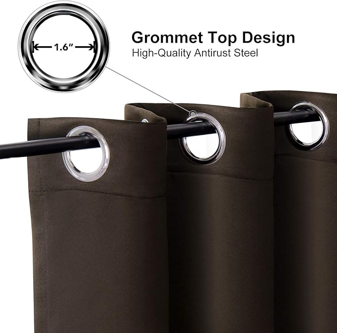 ChrisDowa Blackout Curtains 45 Inches Long