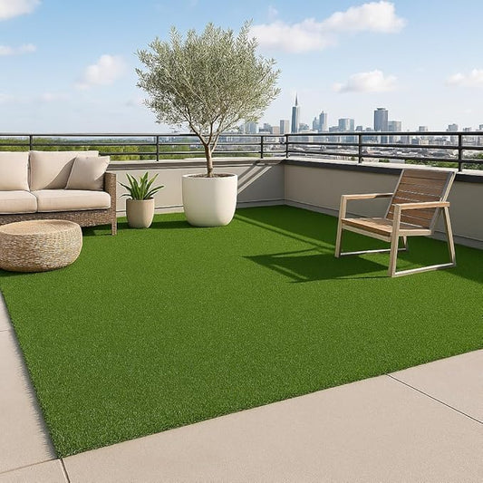 Ottomanson Artificial Turf Golf Hitting Mat 2' x 3' Indoor/Outdoor Waterproof Synthetic Fake Grass for Putting Practice Baseball Football Sports Gym Backyard, Custom Size 2' up to 30'