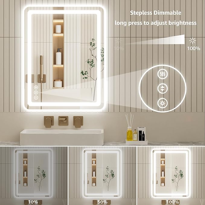 40" x 30" Led Bathroom Mirror