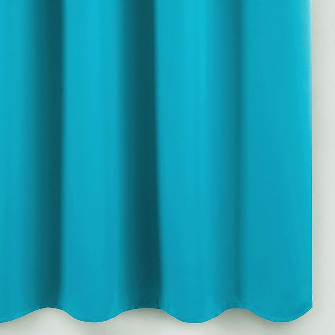 LEMOMO Teal Thermal Blackout Curtains/52 x 95 Inch/Set of 2 Panels Room