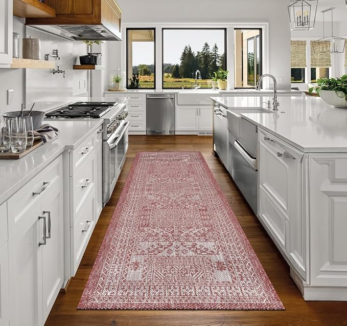 Keen Home Design Terrace Outdoor Runner Rug - 2x6 Washable Indoor/Outdoor Rug for Patio, Kitchen, Balcony, Beach, Garden, Deck and Porch, Size: 2'2"x5'7"