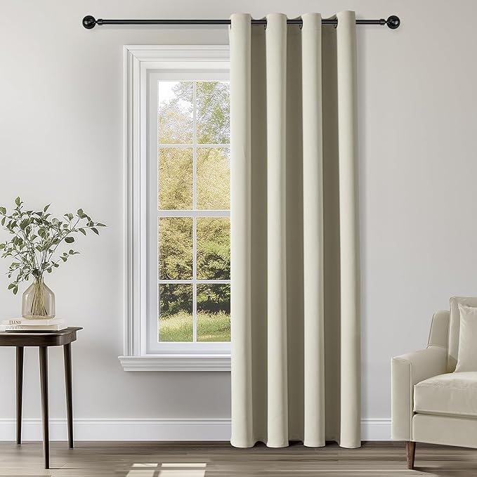 ChrisDowa Blackout Curtains 120 Inches Long