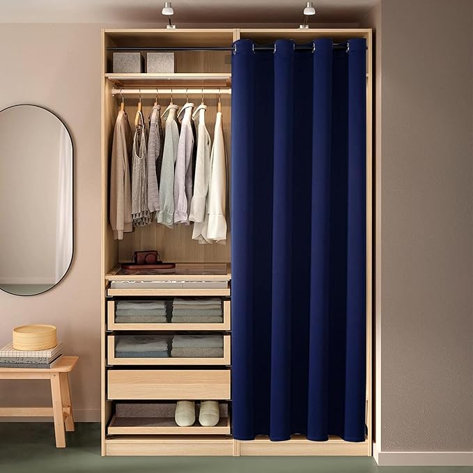 ChrisDowa Blackout Curtains 45 Inches Long